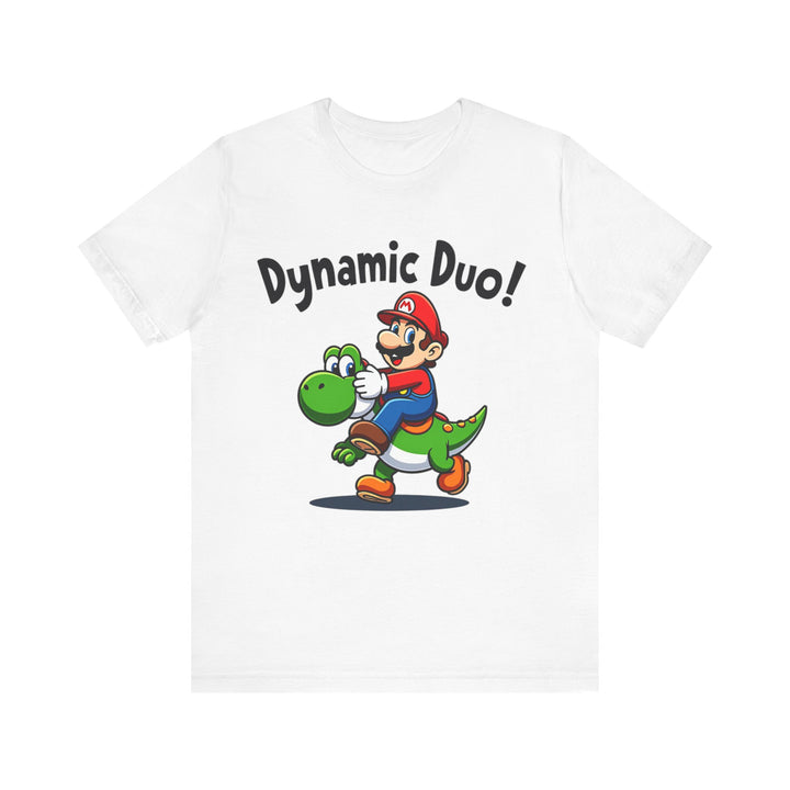 Mario Dynamic Duo T Shirt | White Twill Tees