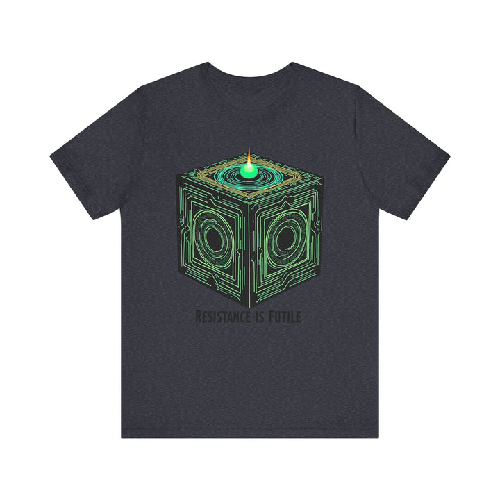 Star Trek Borg Cube T Shirt | Heather Navy