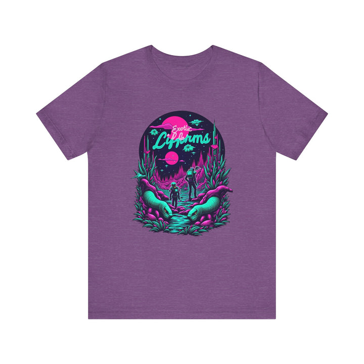 Star Trek Exotic Lifeforms T Shirt | Heather Team Purple Twill Tees