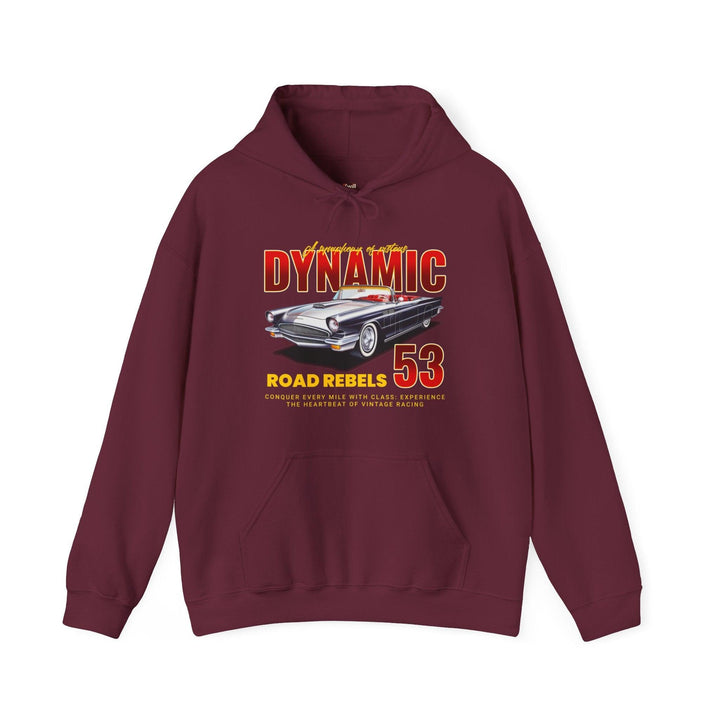 80s Dynamic Road Rebels 53 Hoodie | Maroon