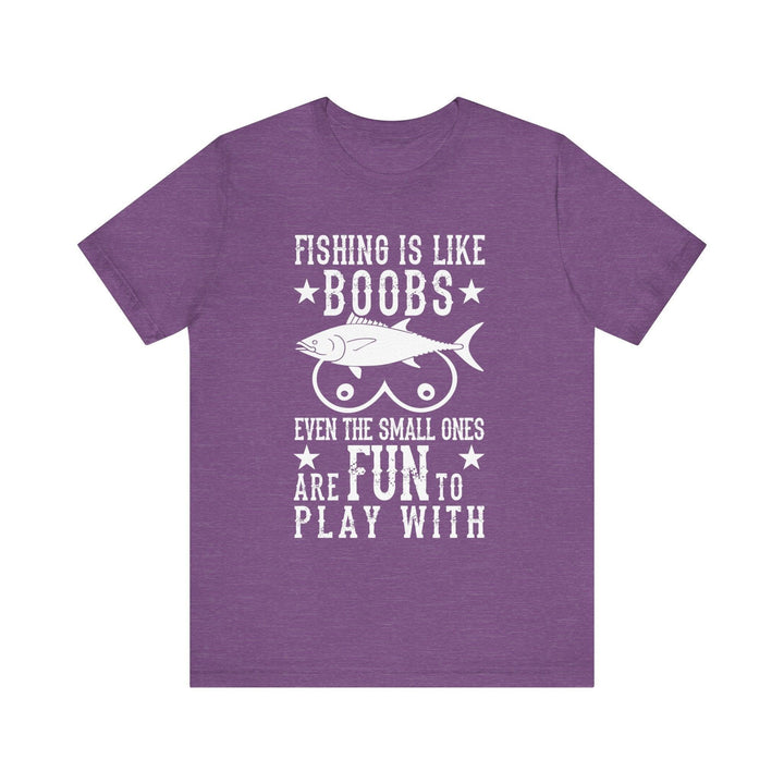 Fishing Fun T Shirt | Heather Team Purple