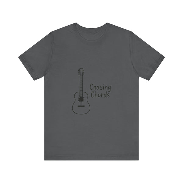 Classic Indie Guitar Chasing Chords T-Shirt | Asphalt Twill Tees