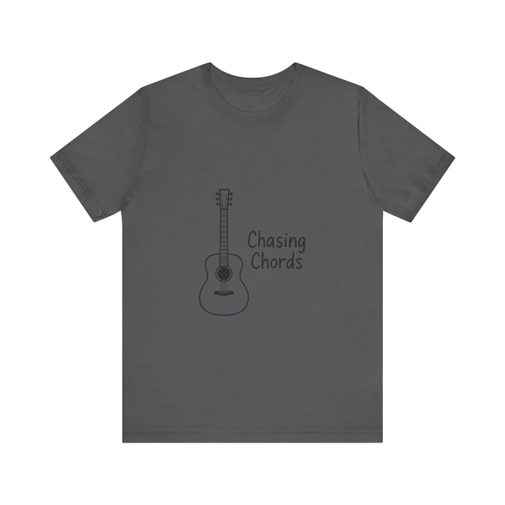 Classic Indie Guitar Chasing Chords T-Shirt | Asphalt Twill Tees