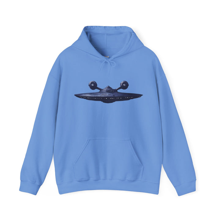 Star Trek Futuristic Spaceship Hoodie | Carolina Blue