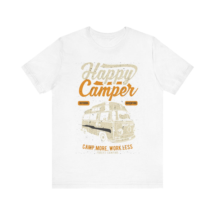 Summer Camp Happy Camper Adventure T Shirt | White