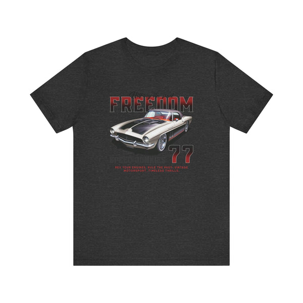 80s Freedom Speed Junkies 77 T Shirt | Dark Grey Heather