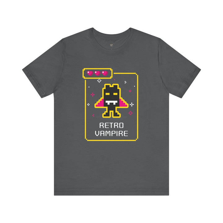 Retro Gaming Vampire T Shirt | Asphalt