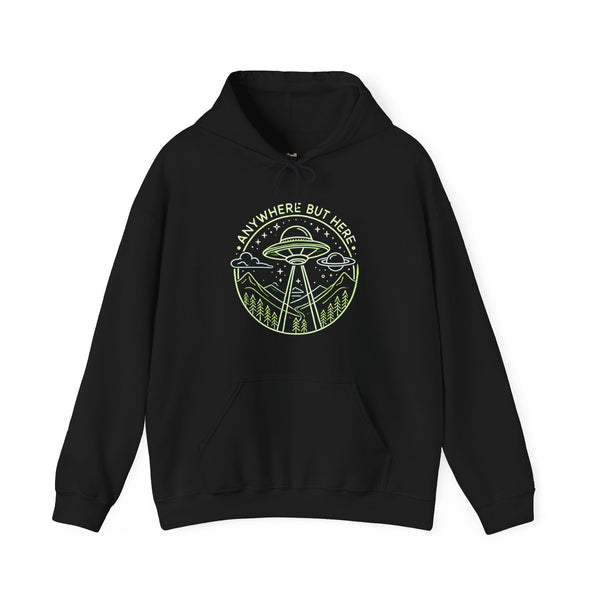 Alien Anywhere But Here Hoodie | Black