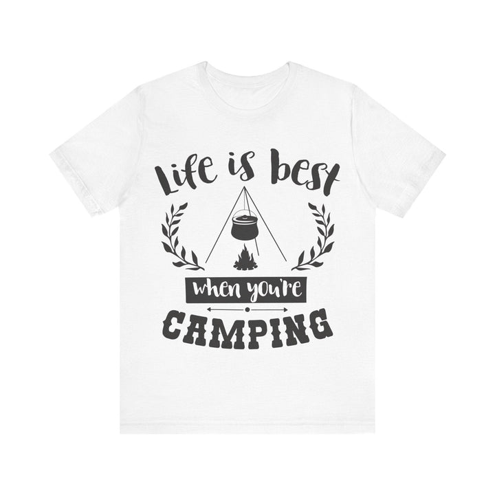 Summer Camp Life is Best T Shirt | White