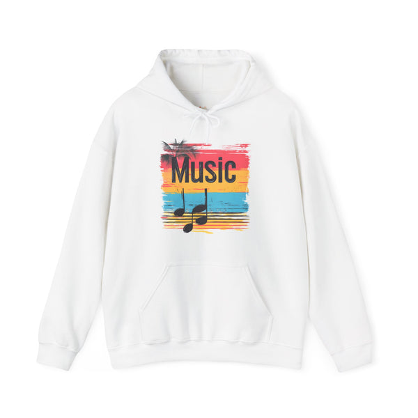 Classic Tropical Harmony Hoodie | White