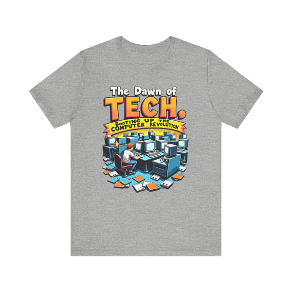 80s Computer Geek Startup T Shirt | Athletic Heather