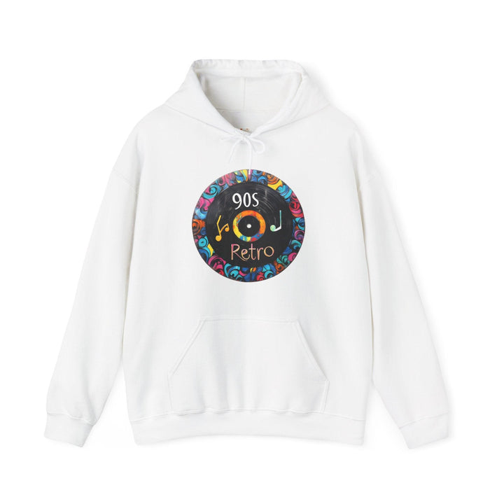 90s Retro Vibes Hoodie | White