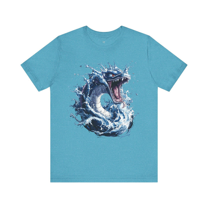 Pokemon Aqua Serpent Fury T Shirt | Heather Aqua