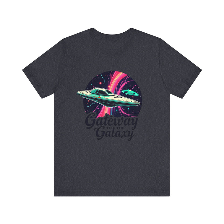 Alien Cosmic Voyage T Shirt | Heather Navy