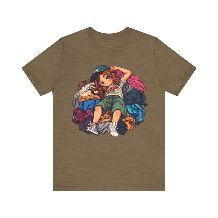 Rapper Chill Vibes Kid T Shirt | Heather Olive