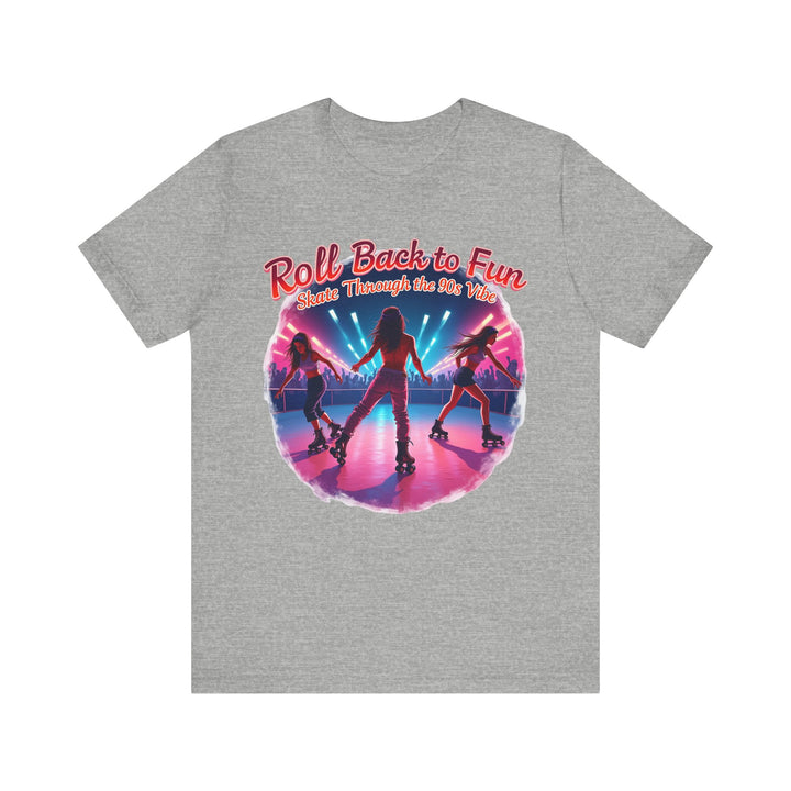 90s Roller Disco Queens T Shirt | Athletic Heather