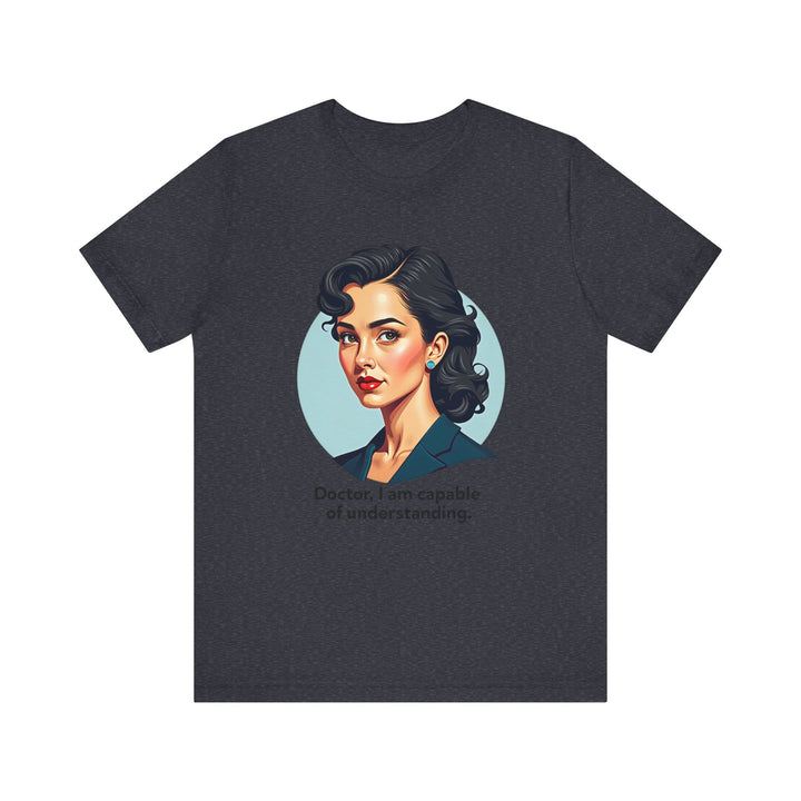 Star Trek Doctor I Am Capable Of Understanding T Shirt | Heather Navy