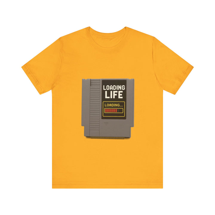 Retro Gaming Cartridge Gamer T-Shirt | Gold Twill Tees
