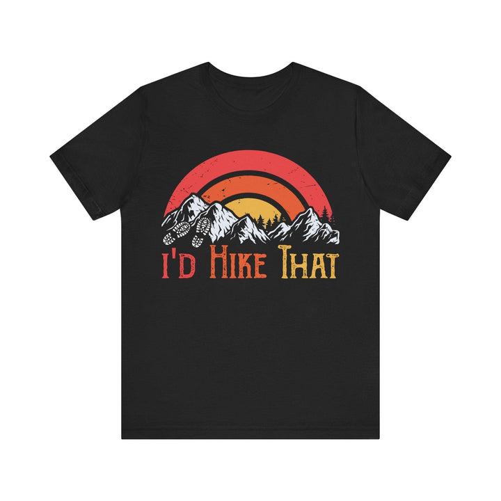 Hiking I'd That T Shirt | Black