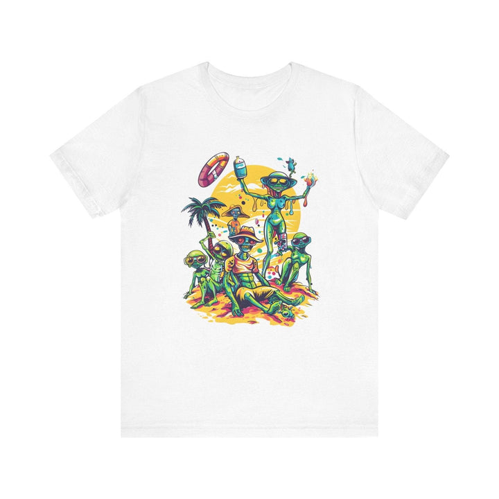 Alien Beach Party T Shirt | White