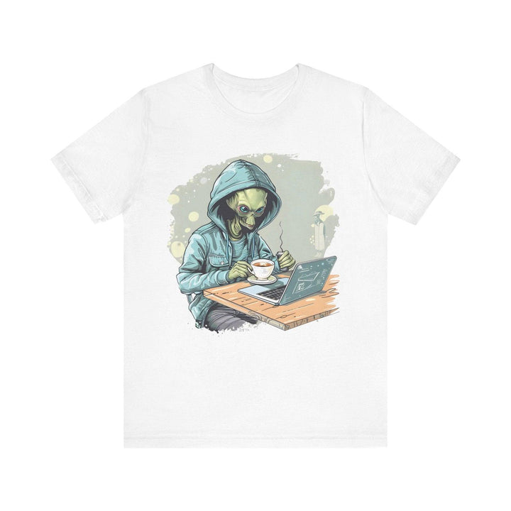 Alien Coder T Shirt | White