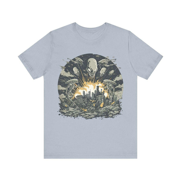 Alien Invasion T Shirt | Light Blue