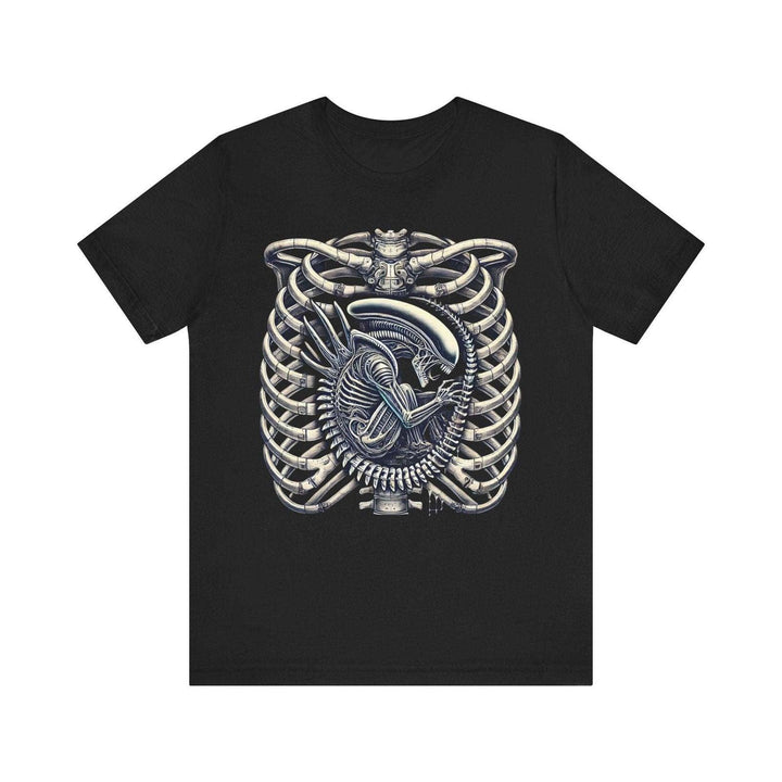 Alien Ribcage T Shirt | Black