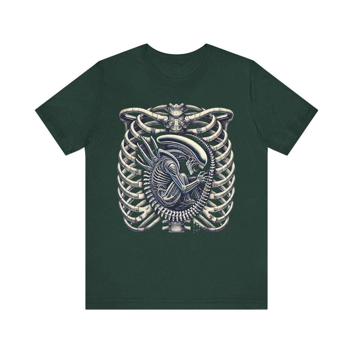 Alien Ribcage T Shirt | Forest