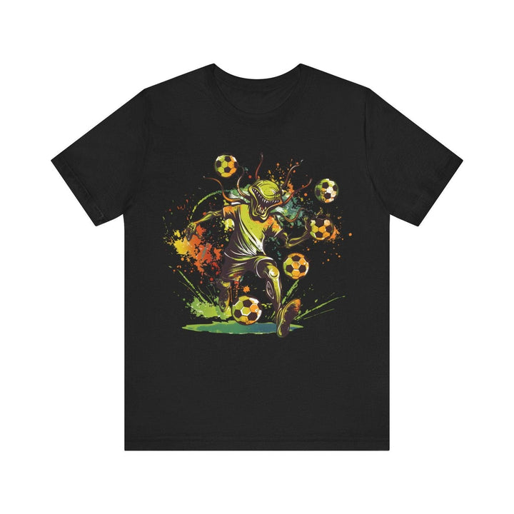 Alien Soccer Champ T Shirt | Black