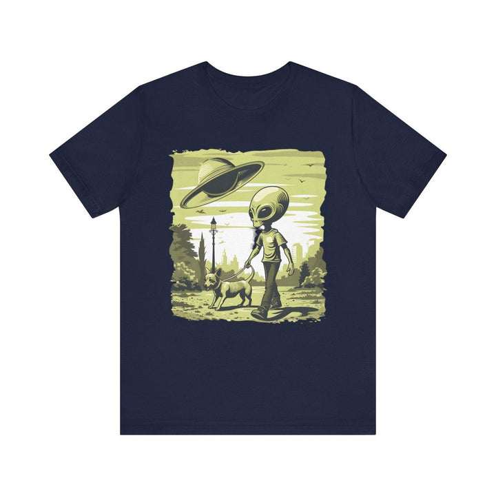 Alien Walks T Shirt | Navy