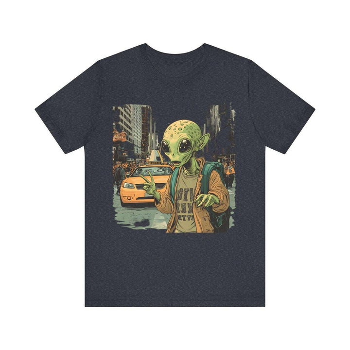 Alien in the City T Shirt | Heather Navy