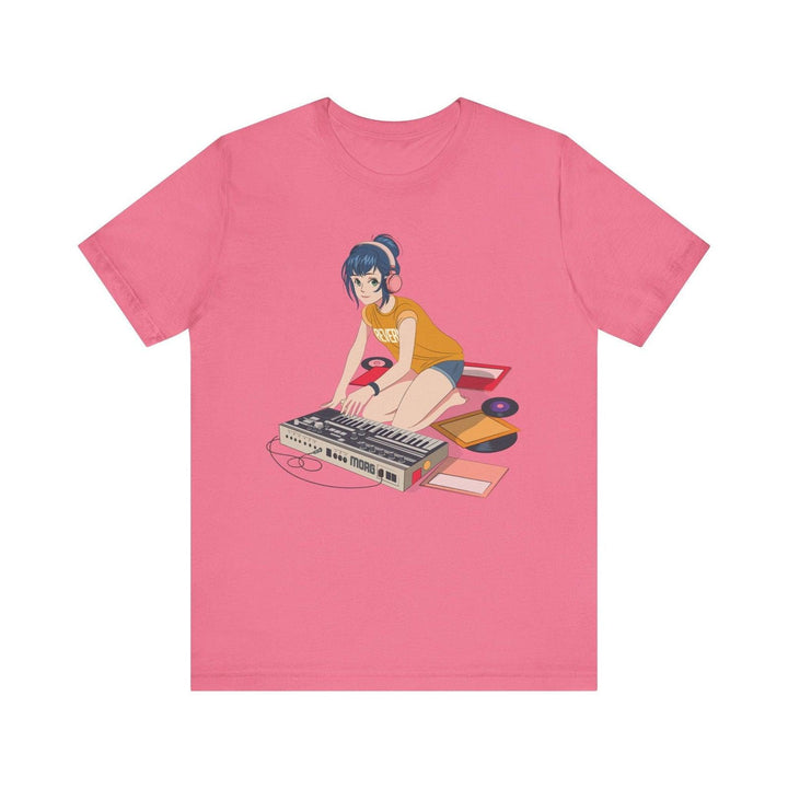 Band Anime DJ Vibes T Shirt | Charity Pink