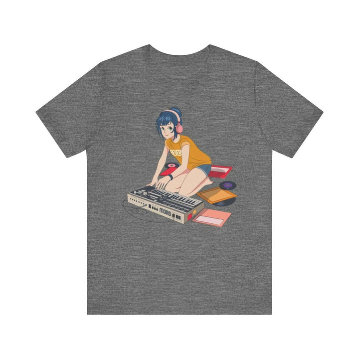 Band Anime DJ Vibes T Shirt | Deep Heather