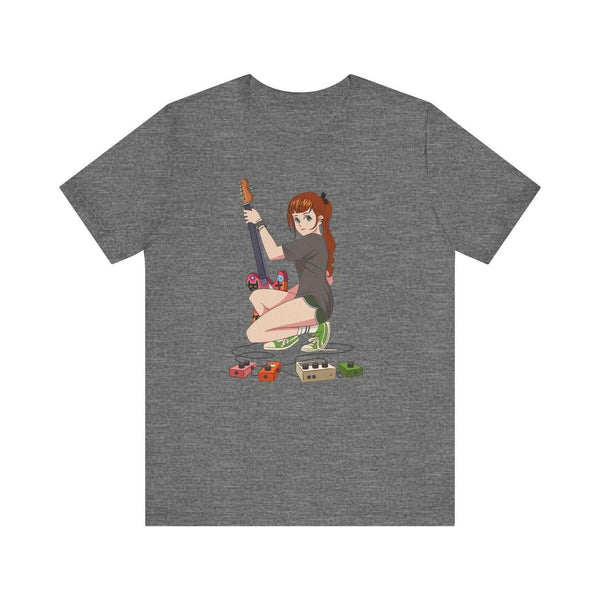 Band Anime Guitar Heroine T Shirt | Deep Heather