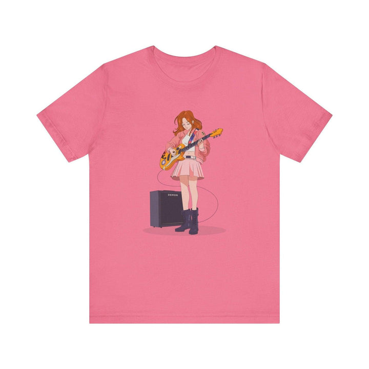 Band Anime Rock Girl T Shirt | Charity Pink