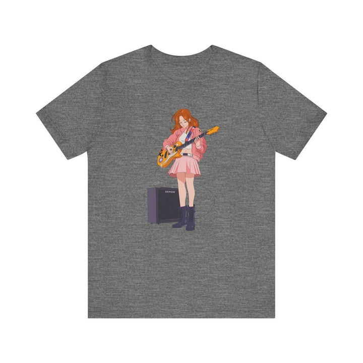 Band Anime Rock Girl T Shirt | Deep Heather