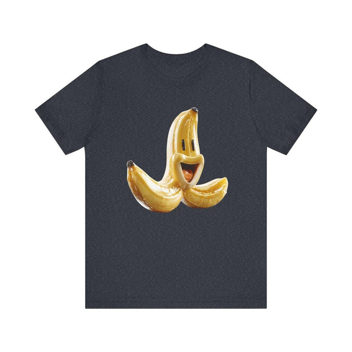 Mario Banana Peel Power T Shirt | Heather Navy