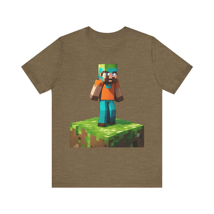 Minecraft Block Builder T Shirt | Heather Olive