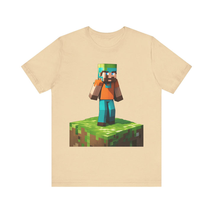 Minecraft Block Builder T Shirt | Soft Cream