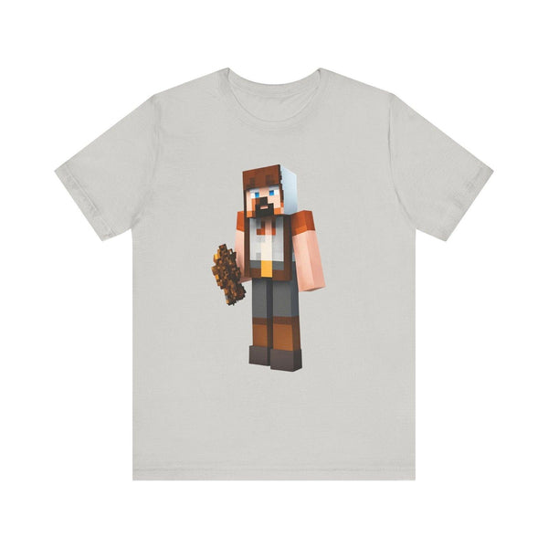 Minecraft Blocksmith Champion T Shirt | Silver