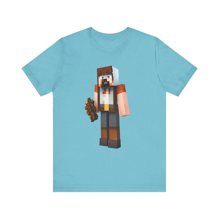 Minecraft Blocksmith Champion T Shirt | Turquoise