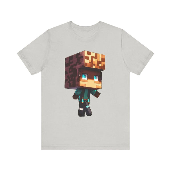 Minecraft Blocky Adventures T Shirt | Silver