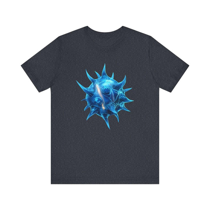 Mario Blue Spiny Shell Power T Shirt | Heather Navy