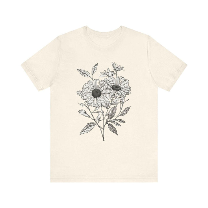 Flower Botanical Bliss T Shirt | Natural