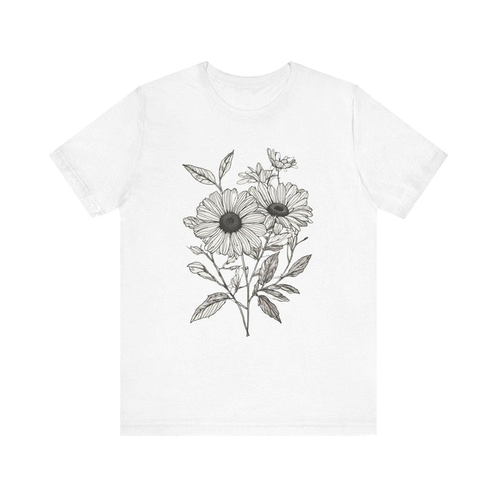 Flower Botanical Bliss T Shirt | White