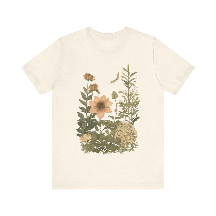 Flower Botanical Serenity T Shirt | Natural