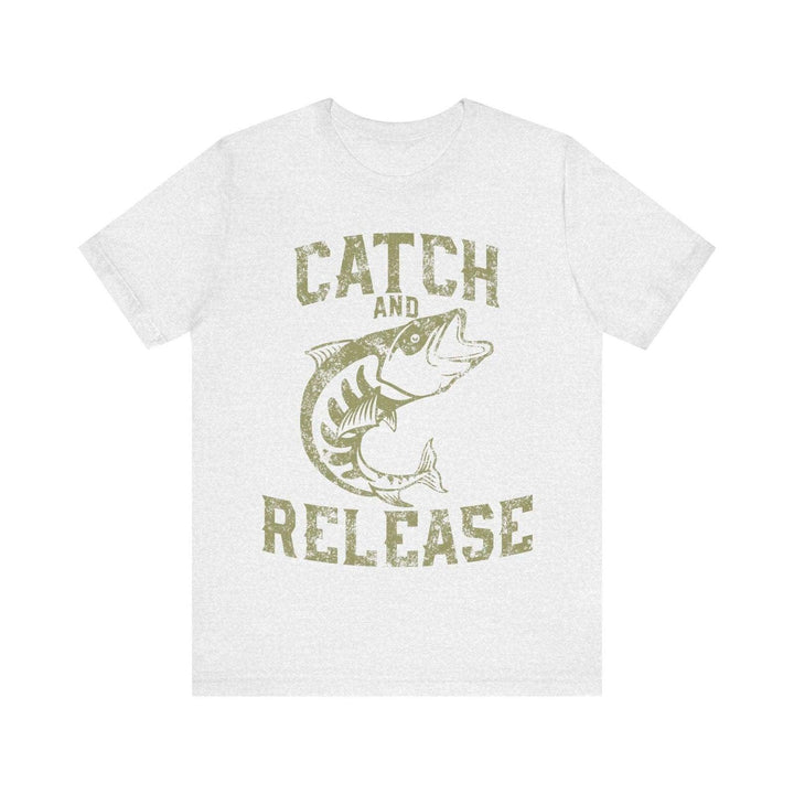 Fishing Catch & Release T Shirt | Ash