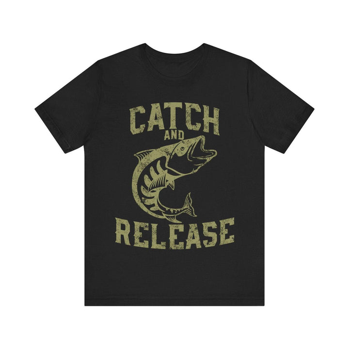 Fishing Catch & Release T Shirt | Black