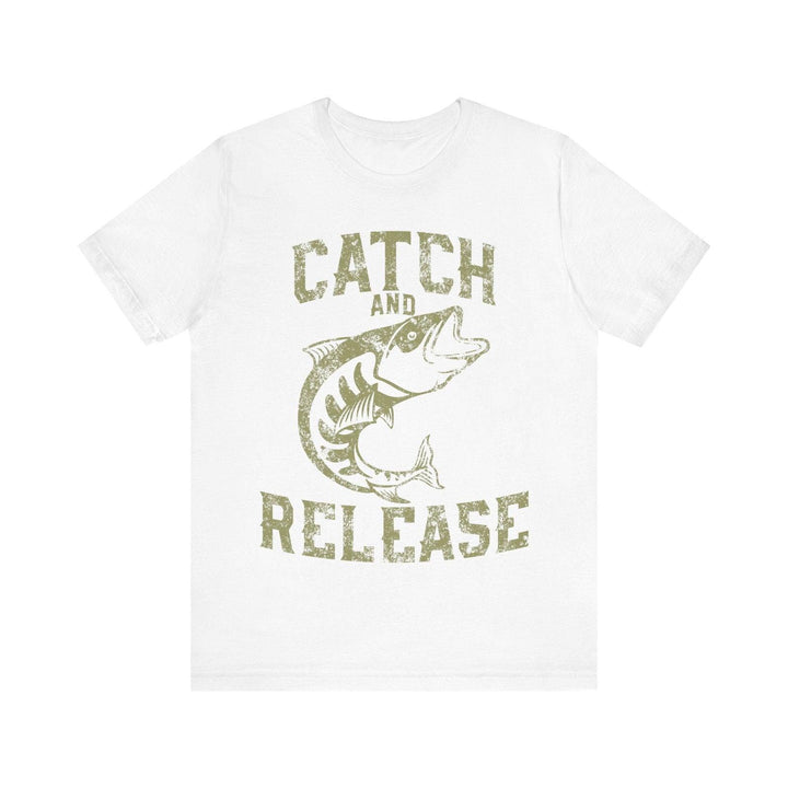 Fishing Catch & Release T Shirt | White