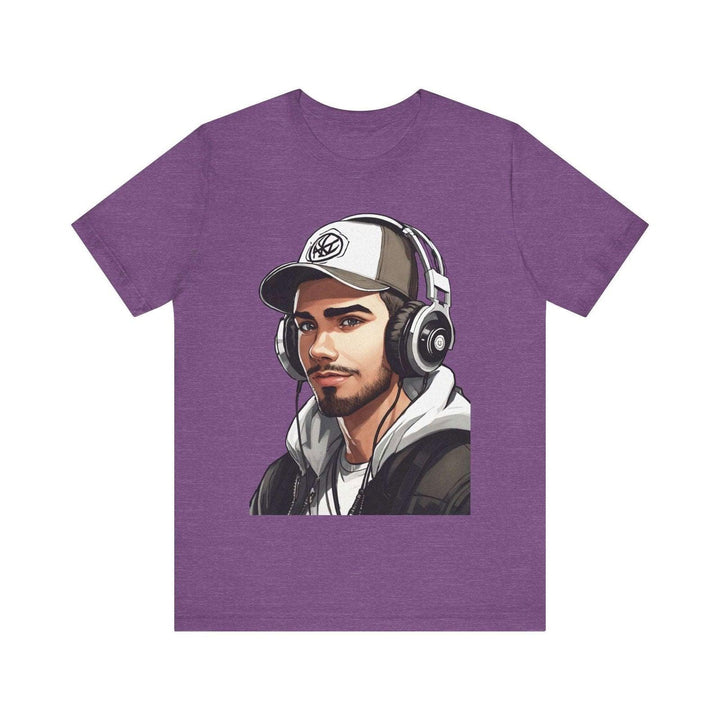 Hip Hop Chill Beats T Shirt | Heather Team Purple